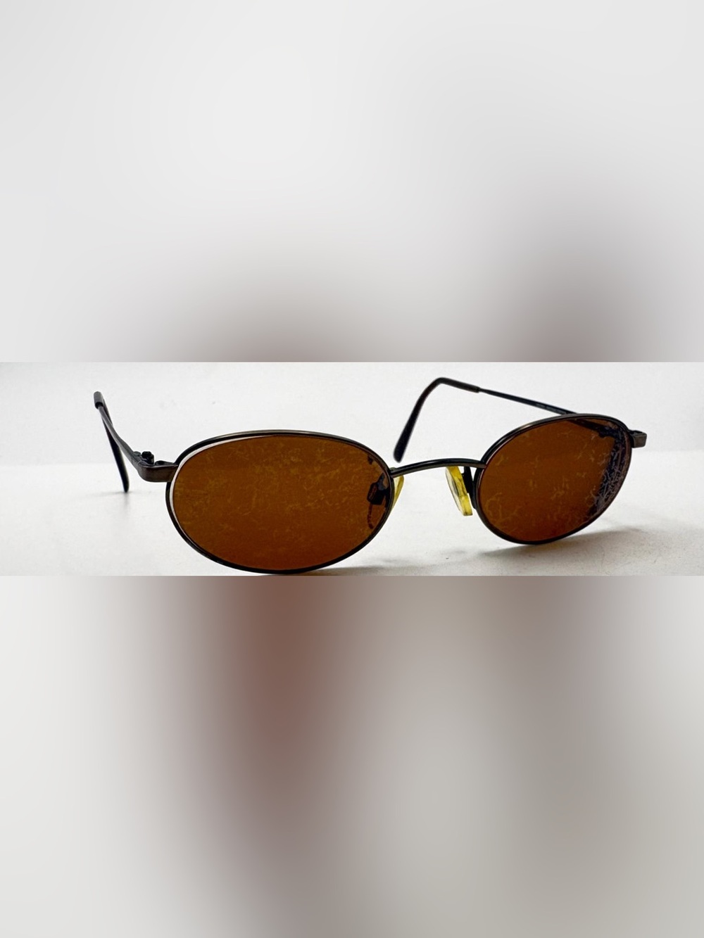 Essentials EN7653 Brown Oval Metal Sunglasses Frames Only